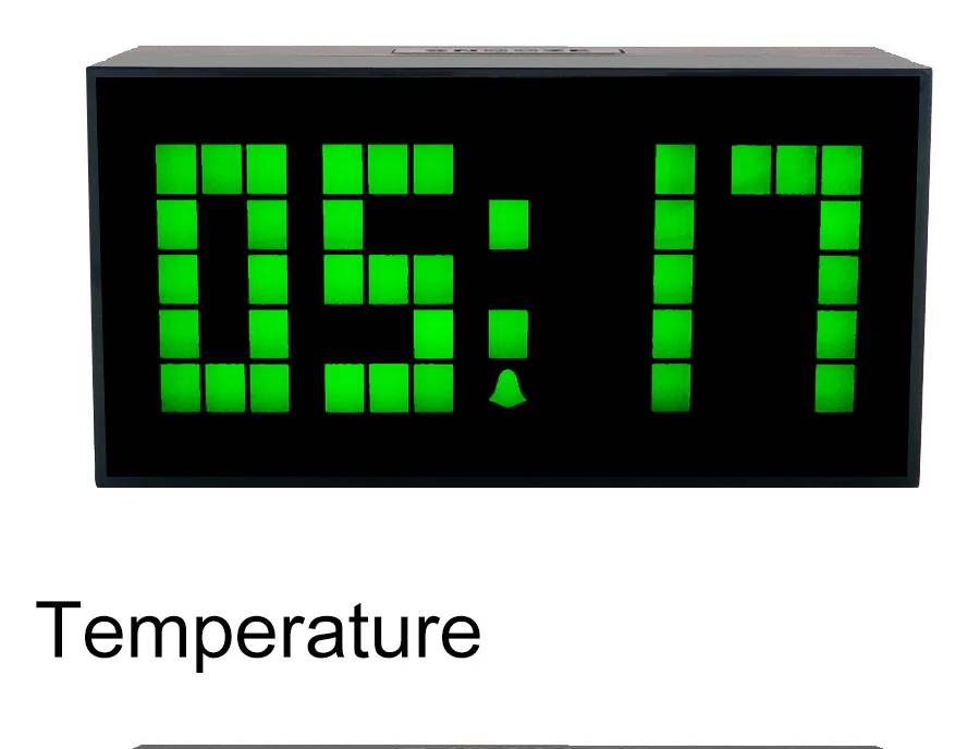 CH KOSDA Горячее предложение! Современный дизайн большой светодиодный цифровой будильник большой цифровой дисплей Погодный Календарь Температура