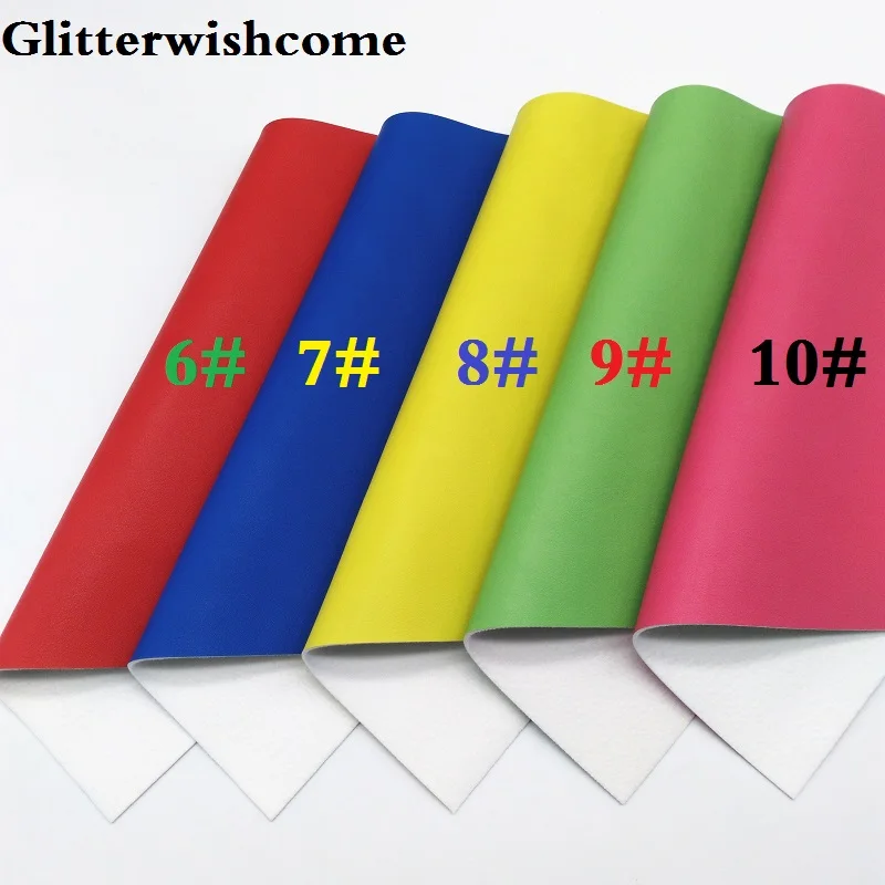 Glitterwishcome 21X29 см A4 размер винил Синтетическая кожа иммитатор коровья кожа искусственная кожа листы для бантов, GM097A