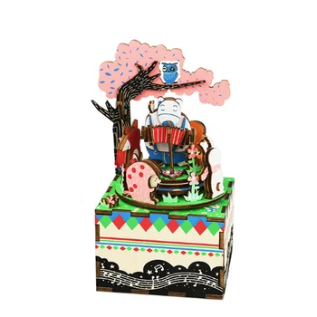 

1 Set Jigsaw Puzzle 3D Model Ferris Wheel Music Box Early Learning Educational Children's Birthday Gifts DIY Creative Handmade
