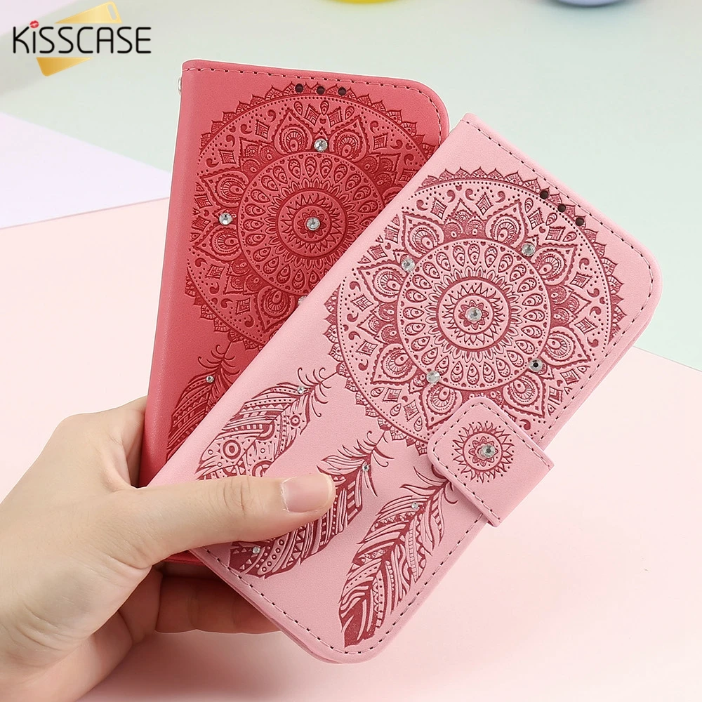 Kisscase Блеск Алмазный чехол для Huawei P8 Lite кожаный P10 P9 Роскошные слот карт с