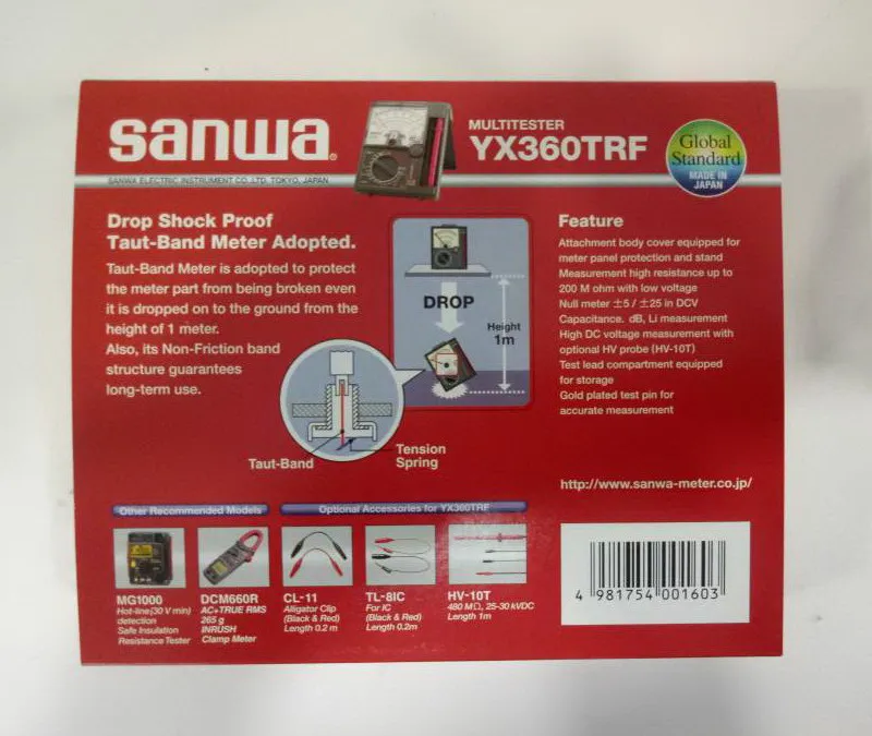 Аналоговый мультиметр Sanwa YX 360TRF YX360TRF|analog multimeter tester|multimeter testeranalog |