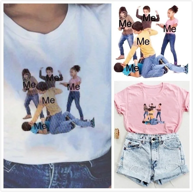 

PUDO HJN Unisex Inner Struggle Meme Funny T-Shirt Tumblr 90s Grunge Mood Tee Shirt Hipsters Top