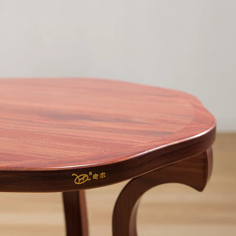 Round retro solid wood tea table antique furniture wooden self-contained end table minimalist suitable for the living room M226 Round retro solid wood tea table antique furniture wooden self-contained end table minimalist suitable for the living room M226