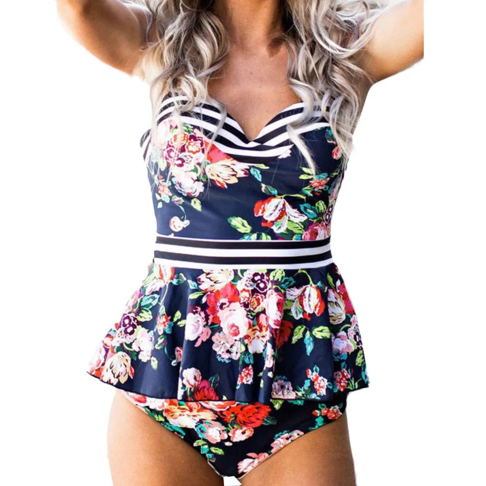

female 2018 Women Sexy Women Push-up Padded Bra Set Swimsuit drop my29