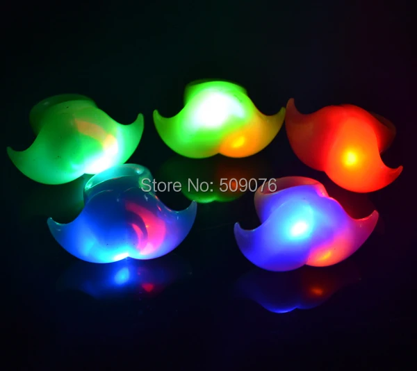 Free shipping 6pcs/lot soft flicker led finger light ring with beard Brand New LED Flashing