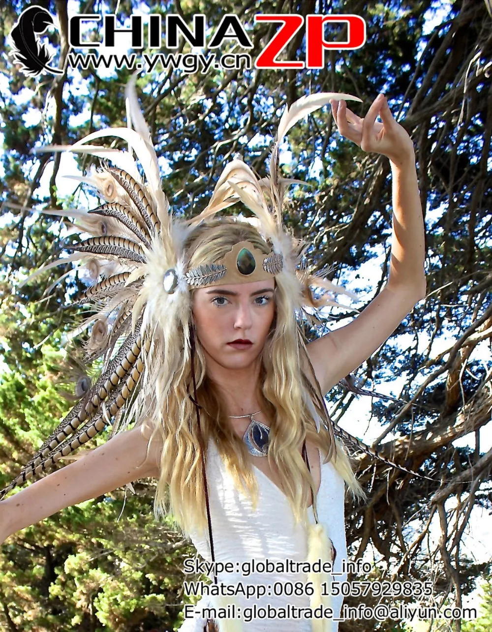 Custom Headdress- Desert Queen Feather Headdress2