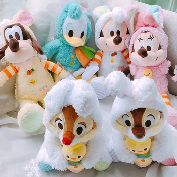

Cute Cartoon Mickey Minnie mouse Donald Duck squirrel Easter Plush Toys Soft Stuffed Animals Dolls For Children Girls Gifts