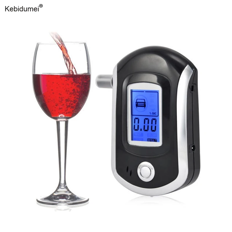 

kebidumei Mini Alcohol Tester AT6000 Professional Digital LCD Screen Breath Alcohol Tester Blow Test For Drivers
