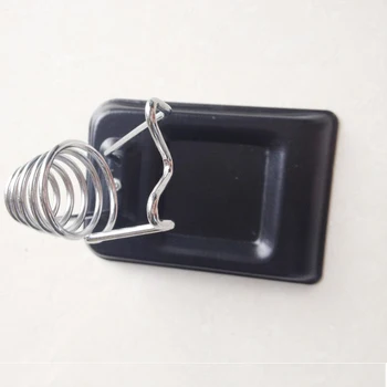 

1piece Soldering Iron Stand Holder Metal Weighted Base with Cleaning Pad stabilized Round Base
