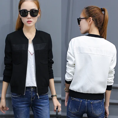 Koop Bomberjack Vrouwen Bloemen Rits Retro Jas Lente 2020 Zomer Lange Mouwen Basic Plus Size Korte Biker Jassen Vrouwelijke