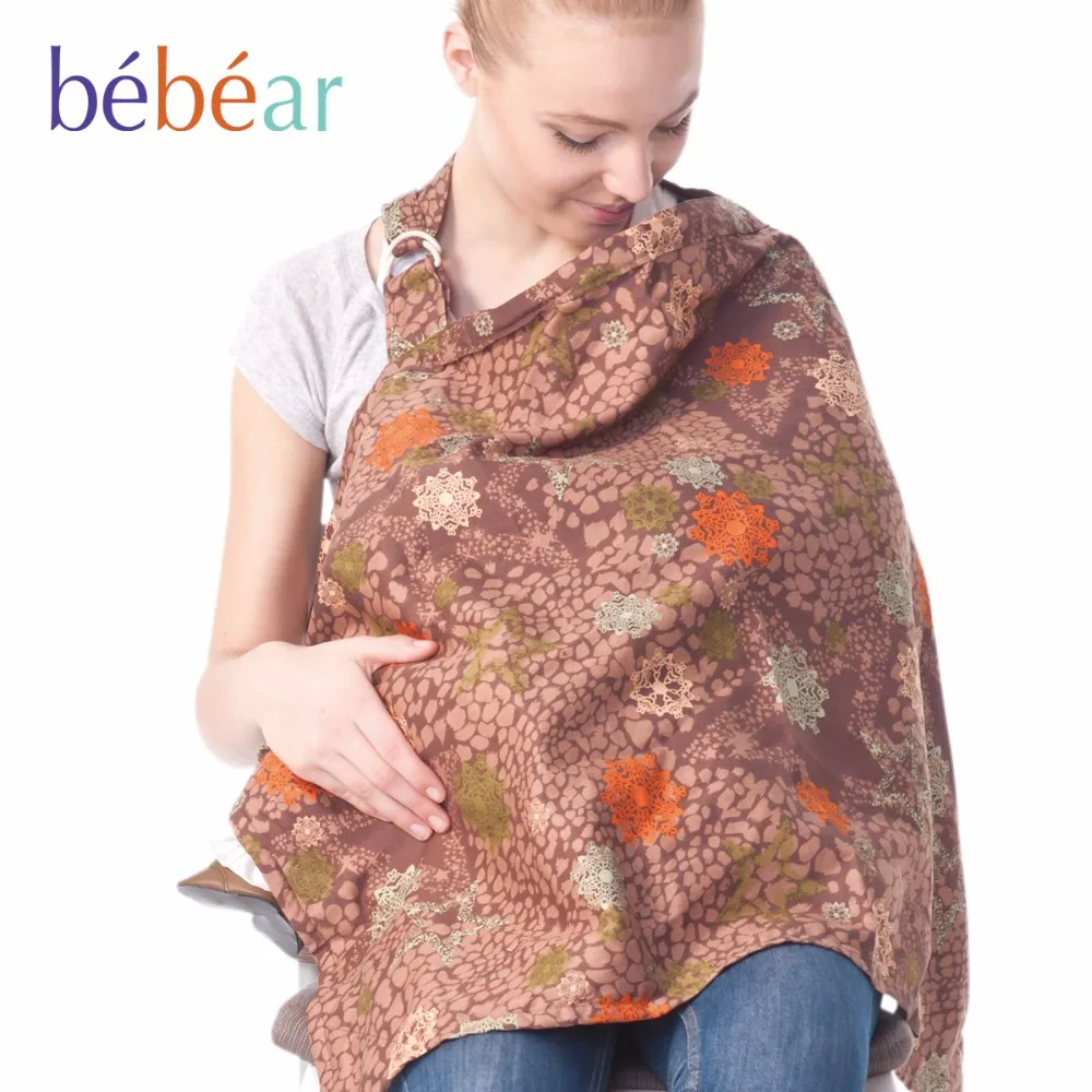 Breastfeeding Cover Baby Infant Breathable Cotton Muslin nursing cloth