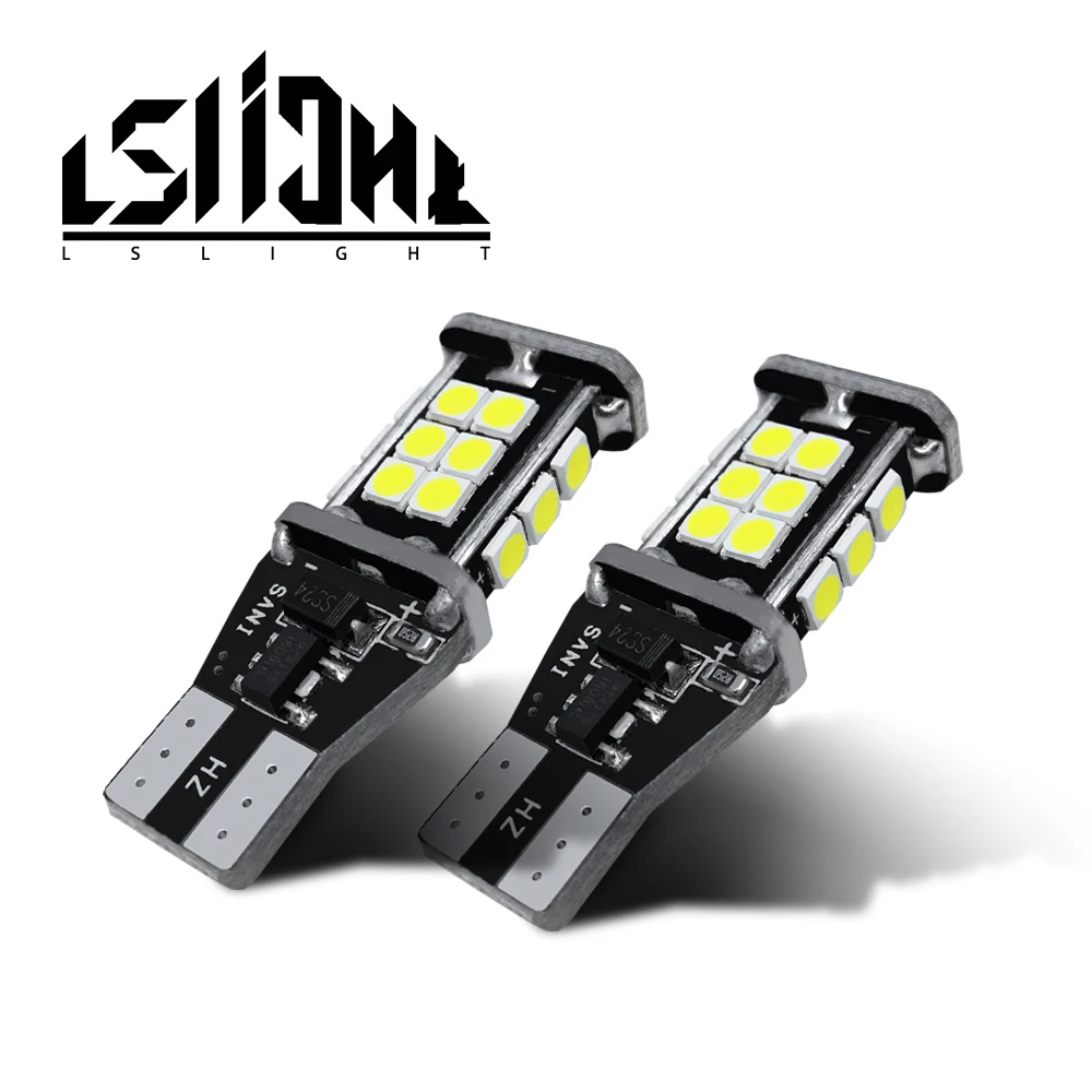 LS светильник T15 W16W светодиодный лампы задсветильник хода 920 921 912 Canbus 4014 24SMD