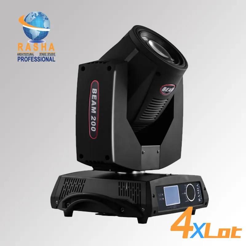 

4X LOT Guangzhou High Quality 200W 5R sharpy 20Channel Moving Head Beam With Touch Screen LCD Display,Stage Moving Head Light