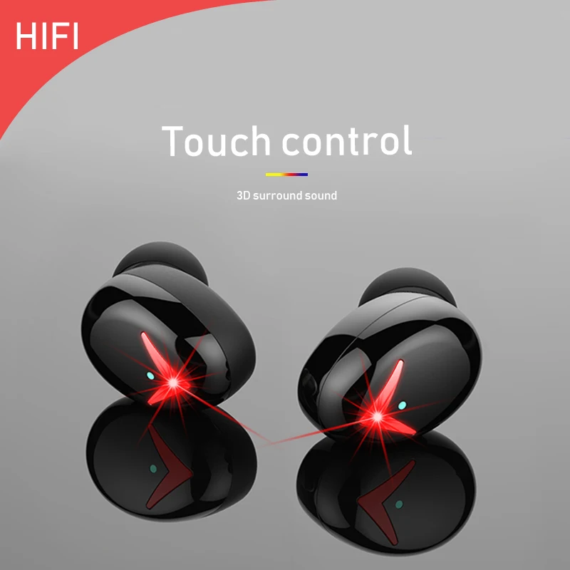 YUNAO TWS беспроводные Bluetooth наушники сенсорные ln ear спортивные зарядная коробка