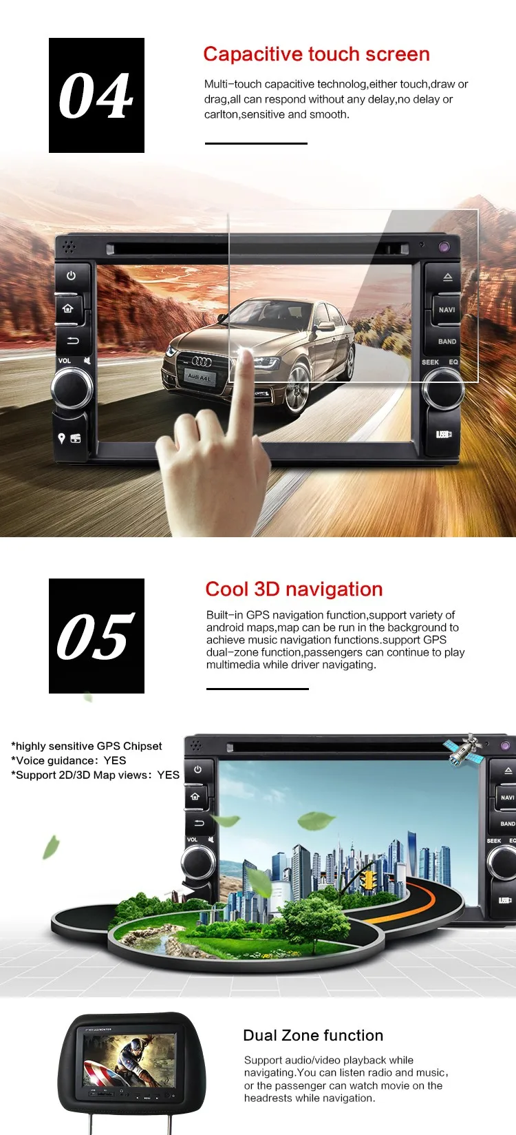 Best 6.2" Quad Core Android 5.1.1 Double Two 2 Din Car Stereo Audio Head Unit Autoradio Headunit 3G WIFI DVR Bluetooth Handsfree 6 Best 6.2" Quad Core Android 5.1.1 Double Two 2 Din Car Stereo Audio Head Unit Autoradio Headunit 3G WIFI DVR Bluetooth Handsfree 6