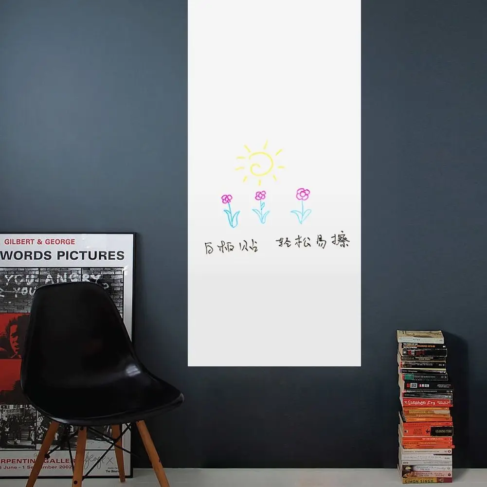 Us 0 4 16 Off Whiteboard Wall Sticker Kids Bedroom Drawing Erasable White Board Removable Pvc Wallpaper In Wall Stickers From Home Garden On