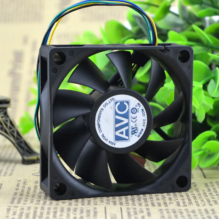 AVC 7020 70 мм x 20 DA07020T12U 1B1S подшипник ШИМ кулер охлаждающий вентилятор 12 В 0 а 4 провода