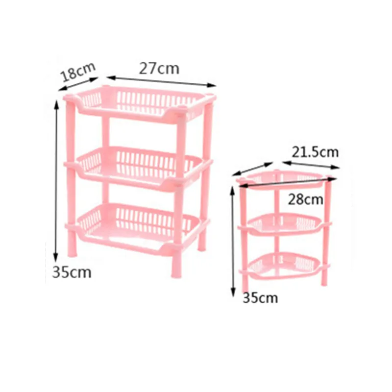 المنزل تخزين الحلوى اللون البلاستيك للماء الحمام تخزين الرف لمستحضرات التجميل غسل Suppies المطبخ السرير الحمام المنظم