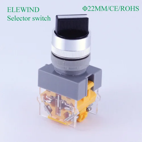 

ELEWIND 22mm1NO1NC 2 Postition maintain selector switch (PB222-11X/21)