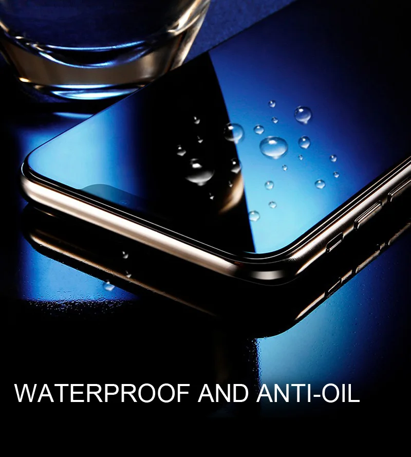 TOMKAS For iPhone X 10 Glass Tempered 5D Curved Edge Premium Full Coverage For iPhone 6 6S 7 8 Plus Protective Glass Film