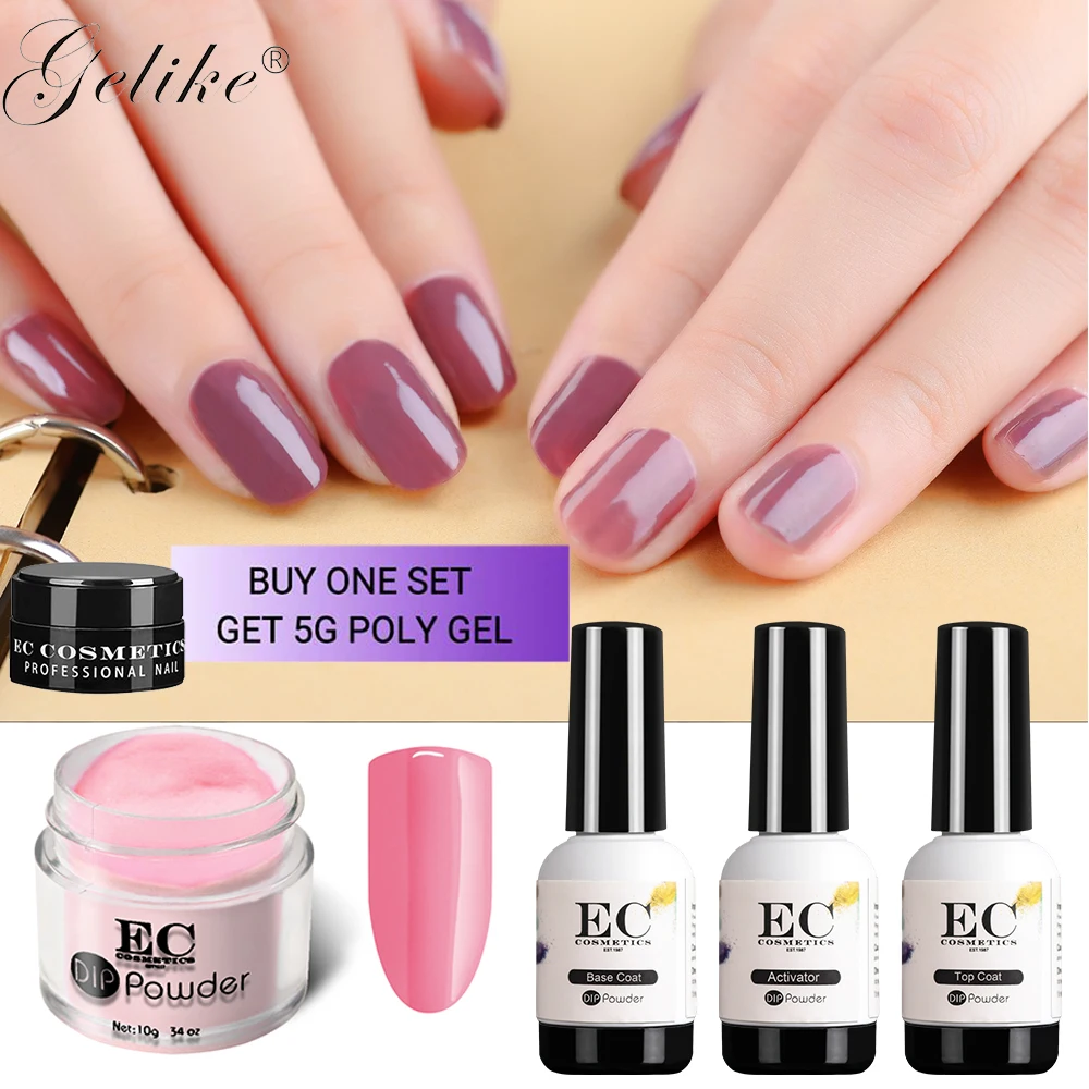 Gel Polish Dipping Powder Clear Color Nail Art Dip System Manicure ...