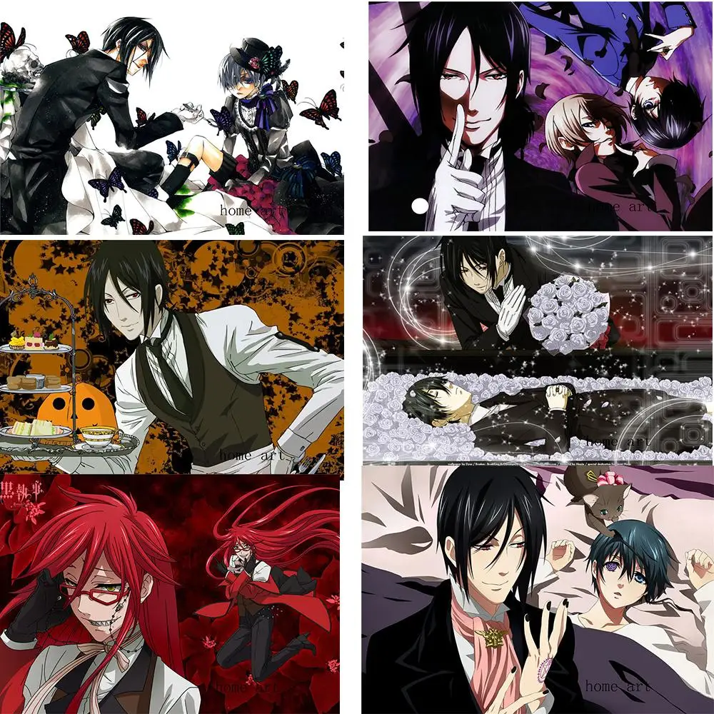 

Japan Anime Black Deacon Poster Clear Image Wall Stickers Home Decoration Good Quality Prints White Coated Paper