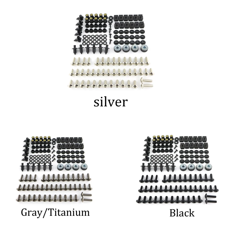 

For Suzuki GSXR 1000 GSX-R1000 2001-2018 GSX-S1000F 2015-2018 Complete Full Fairing Bolts Kit Bodywork Covering Bolts OEM Steel
