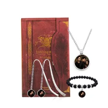 Магнитный блокнот "Сумеречная Сага", винтажный Ретро дневник, рассвет с металлической закладкой, ожерелье, браслет для фанатов, путешественников