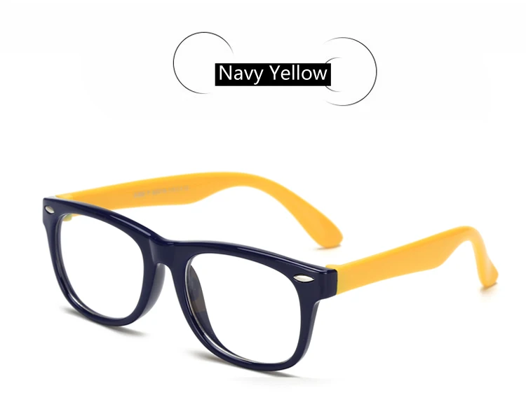 Ralferty Детские TR90 оправы для очков детские защитные очки с прозрачными линзами, мягкая гибкая оптическая оправа для близорукости