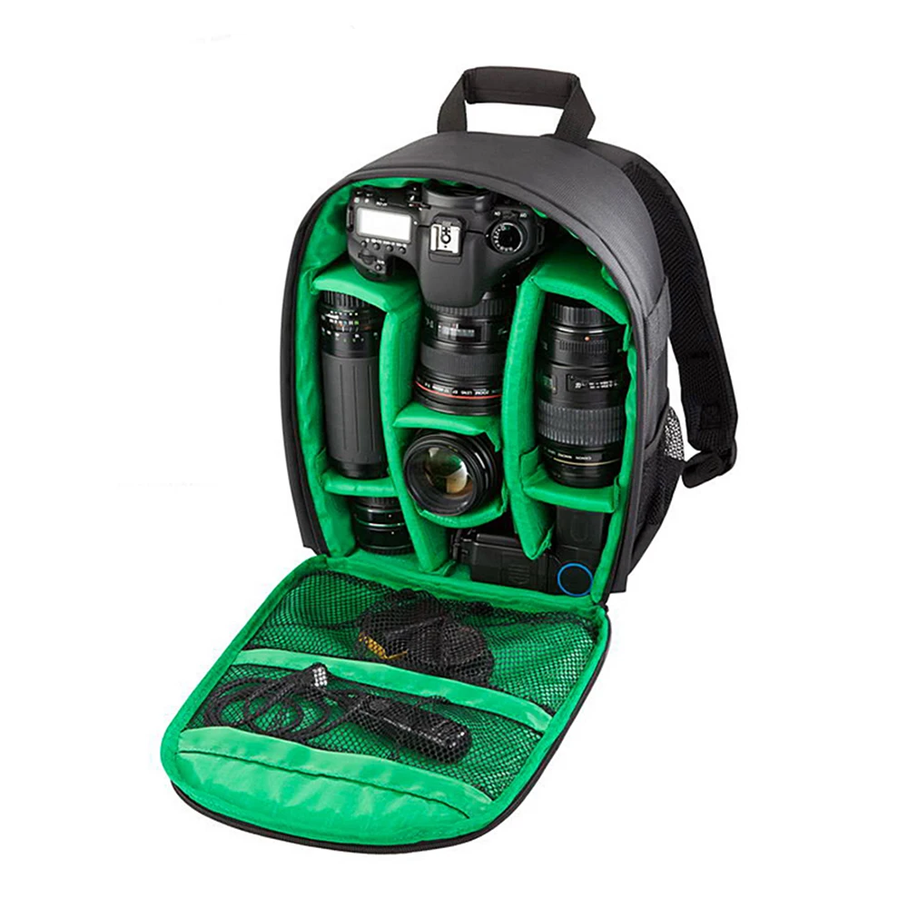 Рюкзак для камеры, водонепроницаемая Нейлоновая Сумка для DSLR камеры, сумки для видео с дождевиком, чехлы для штатива с полиэтиленовой подкладкой для фотографа Canon Nikon