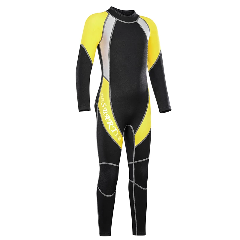 Детский Гидрокостюм 2 мм премиум-класса из неопрена для маленьких детей и девочек, Молодежный купальный костюм для серфинга и подводного плавания на молнии сзади - Цвет: 1140B back zip