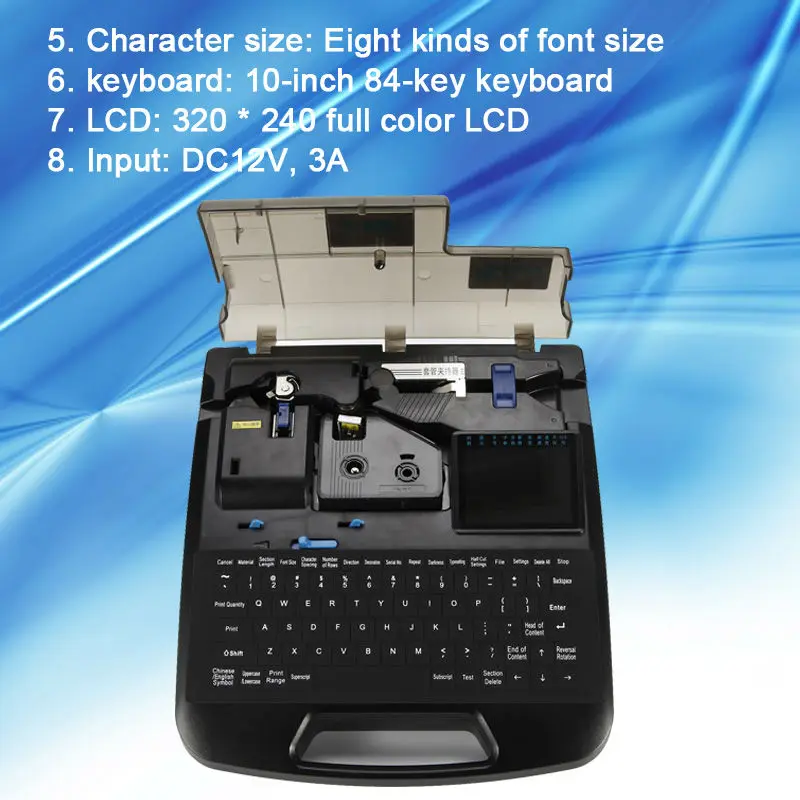 BEE200 кабель ID pritner Электрический маркер провода принтер трубка печатная машина обойма печатный станок