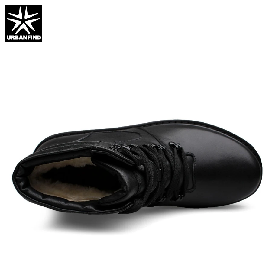 Hombre Botas Motocicleta Piel Forro 48 Caliente Urbanfind Cuero Genuino Zapatos Tamaño Calidad De Black Gran Hombres Alta 39 Invierno Con qxtAwYP