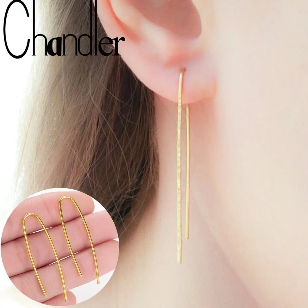 Длинные серьги гвоздики Chandler 1 пара минималистичные с крючком модные ювелирные
