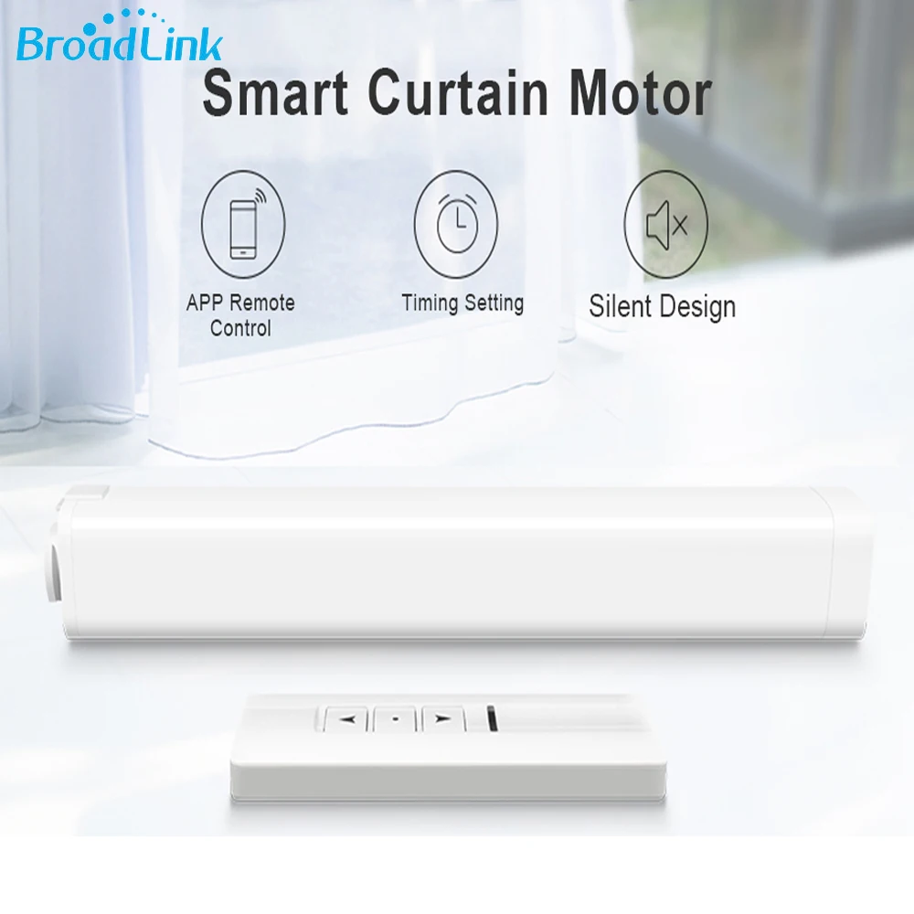  Broadlink Smart Electric Curtain Motor Intelligent Wireless Wifi RF Remote Control Motor Compatible