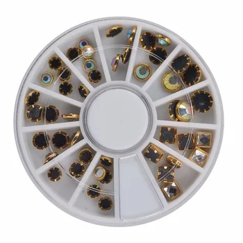 YZWLE 1 Wheel Nail Art Rhinestone &amp;amp; Decoration For DIY Nails Art Accessory Fashion Decorations Beauty Tools #JS20