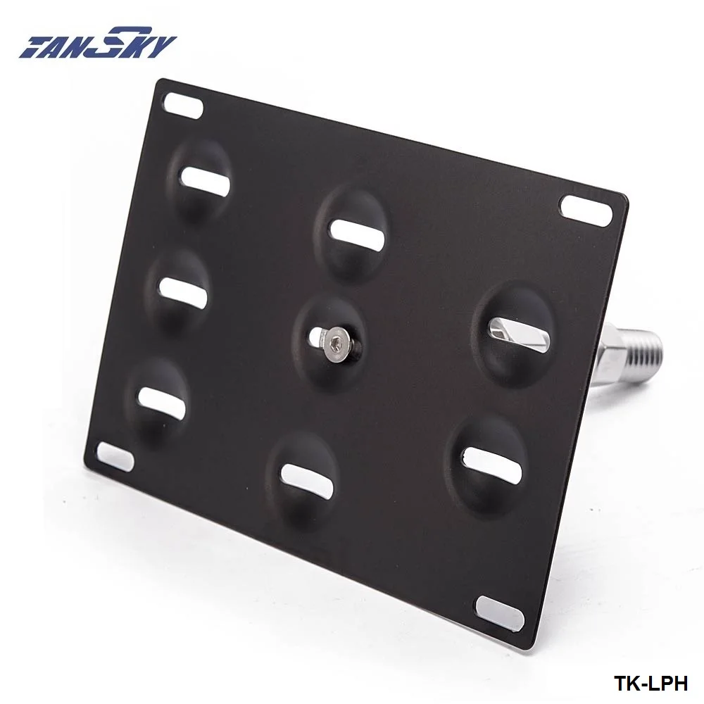

Tow Hook License Plate Relocate Mounting Bracket Holder Black For BMW For Toyota For Honda For VW For Nissan TK-LPH