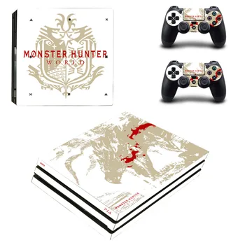 

Monster Hunter World PS4 Pro Skin Sticker Decal for PlayStation 4 Console and 2 Controller PS4 Pro Skin Sticker Vinyl