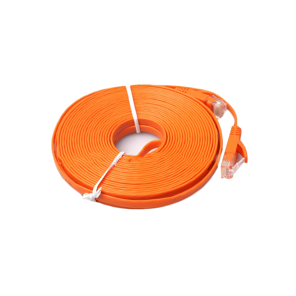 

0.5M-15M CAT6 Flat Ethernet Cable 1000Mbps Internet Router Cable LAN Cable for Computer Router Laptop