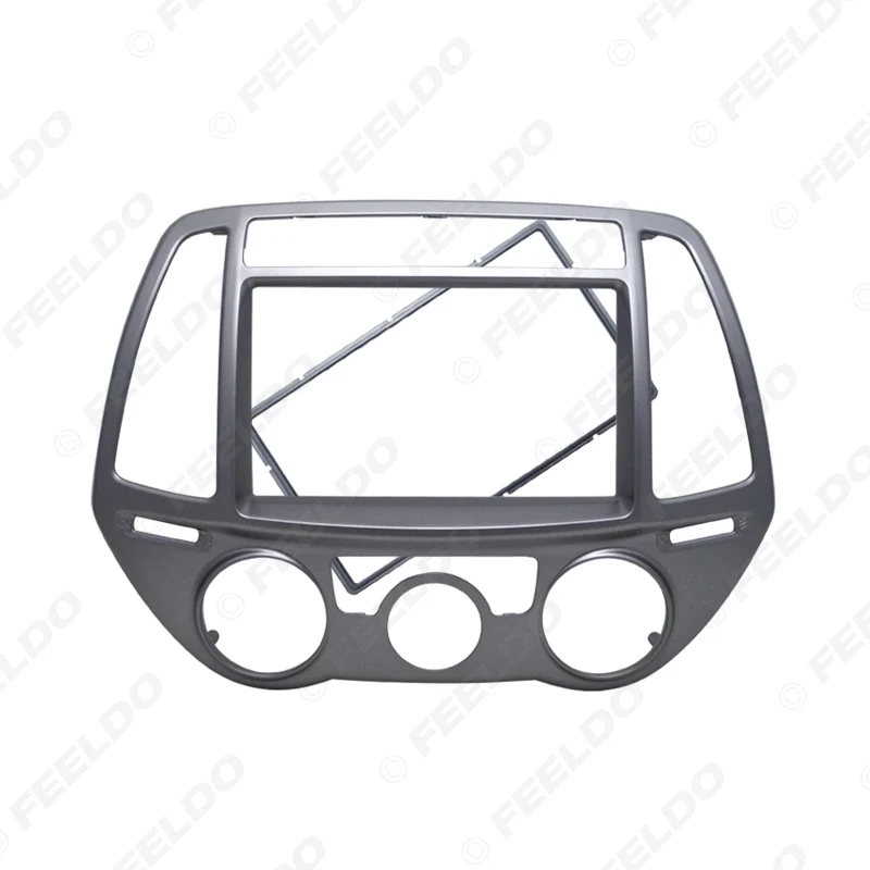 FEELDO 2Din Автомобильная фасция для Hyundai I 20 I20 Руководство AC Радио DVD стерео панель GPS