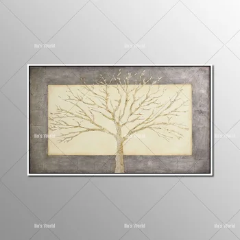 

Wholesale High Quality Abstract handmade Trees Oil Painting On Canvas Handmade money tree Abstract Landscape Trees Oil Paintings