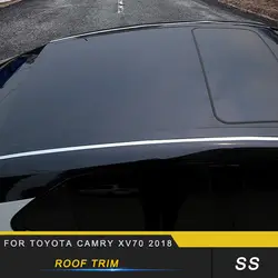 Авто-Стайлинг обшивка крыши ситкер крышка аксессуары для Toyota Camry XV70 2018