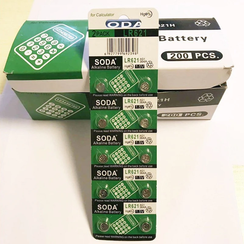 10 шт. 364 батарейки для часов AG1 LR621 SR621sw 364A 1 5 V LR60 621 щелочные батареи таблеточного
