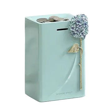 

European Minimalist Deposit Box Children's Money Saving Bank Euro Coin Holder Save Money Piggy Bank Safe Spaarpot Home LZL071