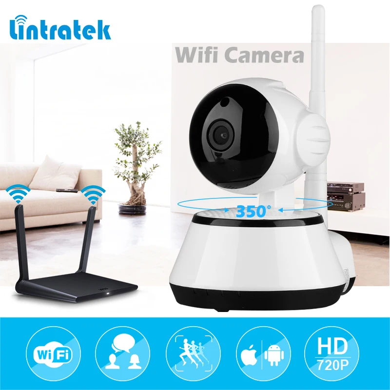 

lintratek Surveillance Video Camera mini IP Camera wifi hd 720P wifi Security wireless Camera infrared Night Vision Baby#50