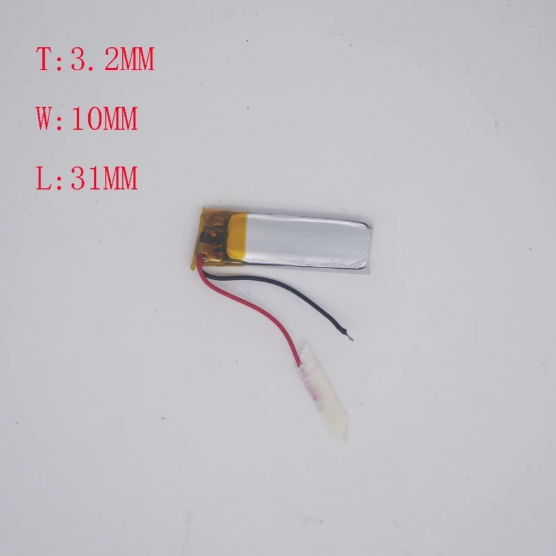 

3.7 V Polymer Battery 301030 Miniature Wireless J02 Recording Pen Click Bluetooth Headphone Battery 321031