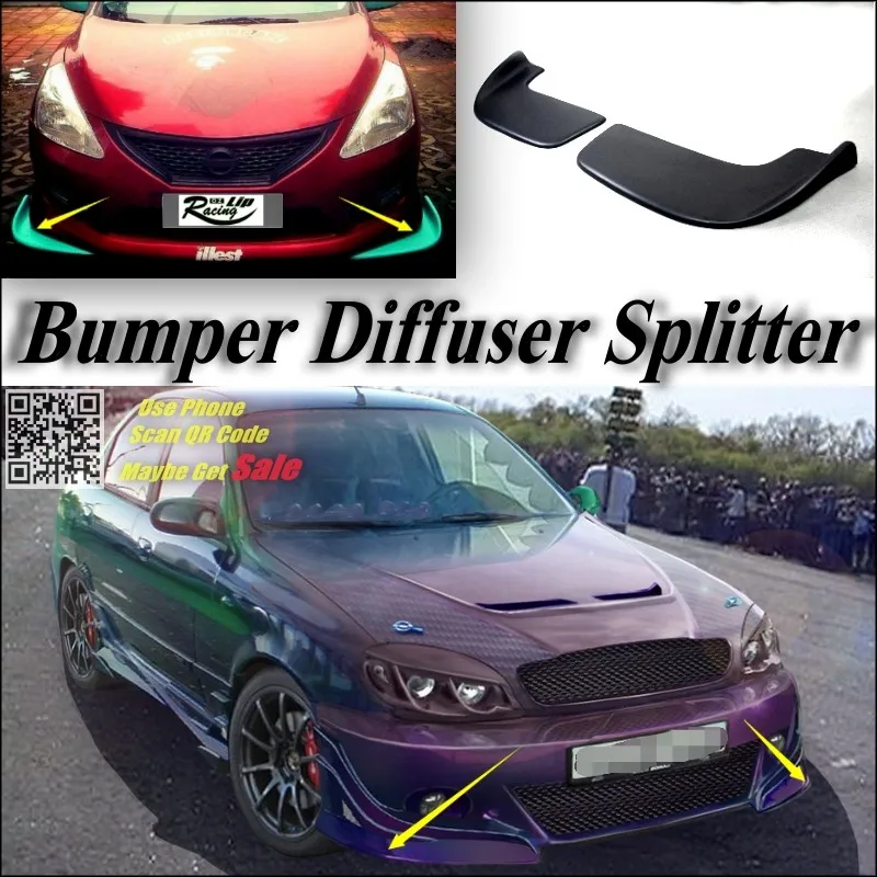 Splitter Diffuser Deflector Bumper Lip Of Chevrolet Lanos FSO