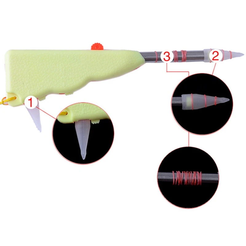 Вспомогательный Инструмент для рыбалки, автоматический красный червь, быстро упакованный на приманку, висящий зажим, Резиновая лента, фартук, щипцы для ловли карпа, инструмент для рыбалки