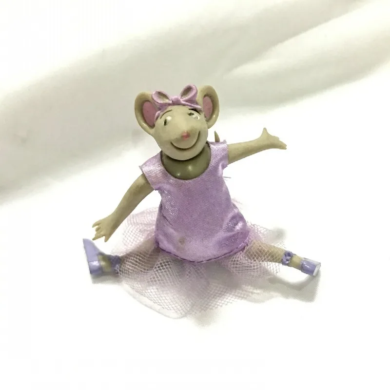 Милый танец мышь балетная фигура Коллекция игрушек Cos материал подарок на день рождения - Цвет: Белый