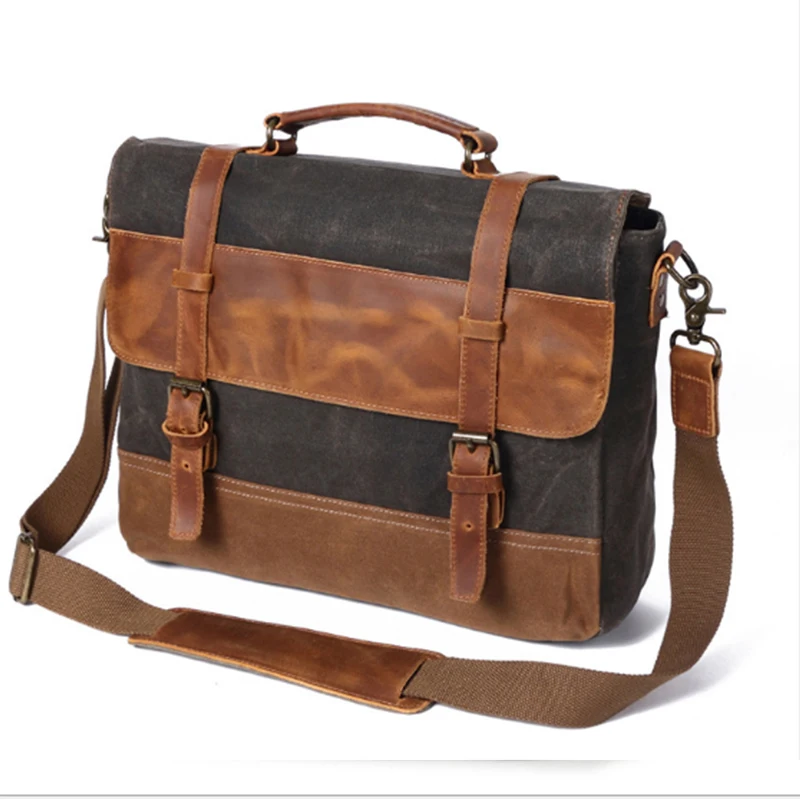 

XIYUAN BRAND Multi-functional Men's Canvas Bag Travel Bag Shoulder Messenger bags Large Capacity Crossbody Male Casual handbags